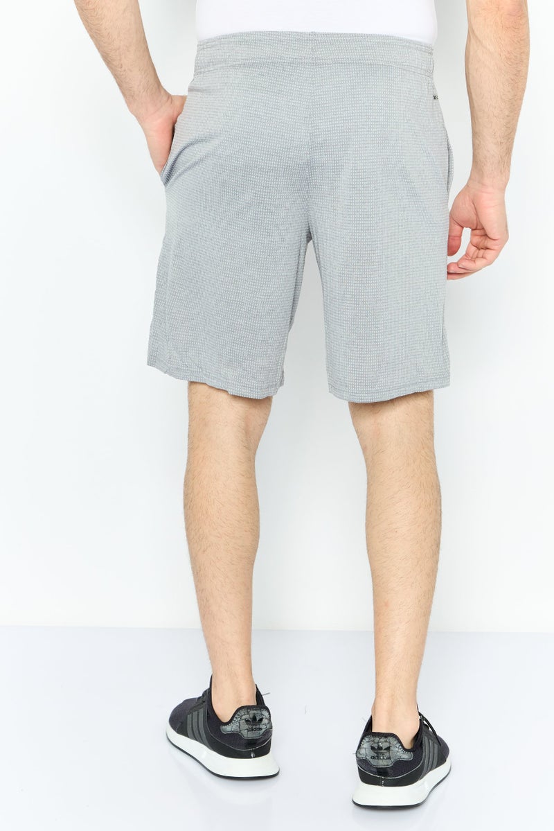 RBX Men 2 Pieces Sportswear Fit Training Shorts, Grey  - Image 3