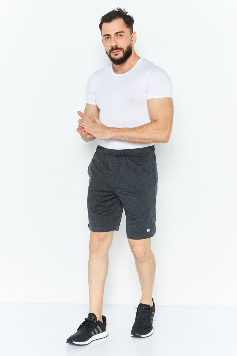RBX Men 2 Pieces Sportswear Fit Training Shorts, Grey  - Image 2