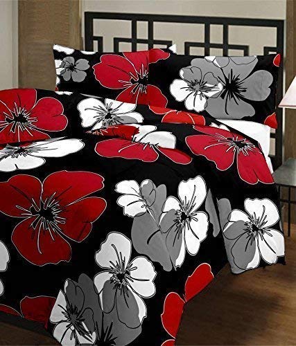 AQRATE Cotton Attractive Flowers Design Print Single Bed Reversible AC Blanket Dohar Quilt Comforter Duvet Polycotton Multicolor - Image 2