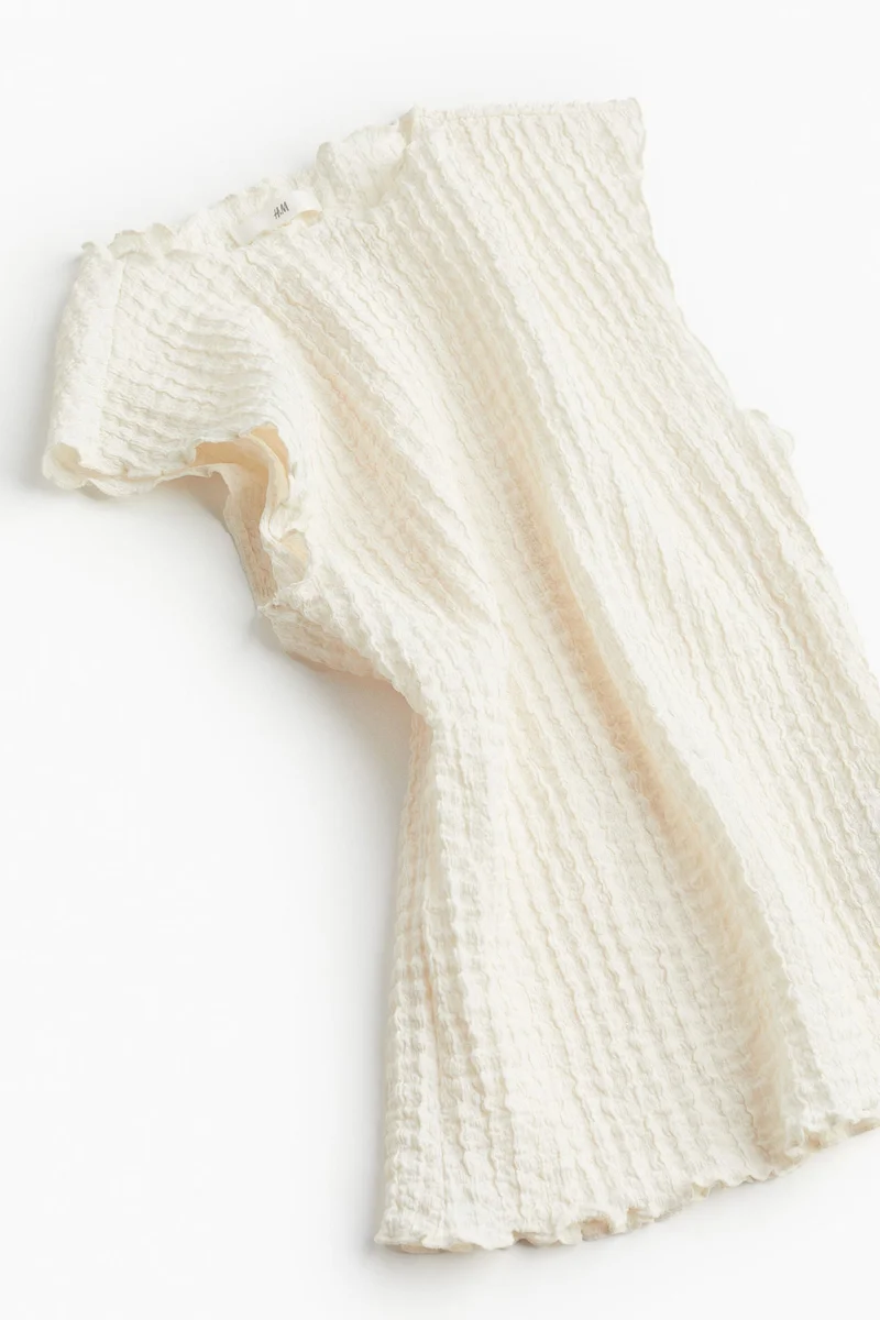 H&M Textured jersey top