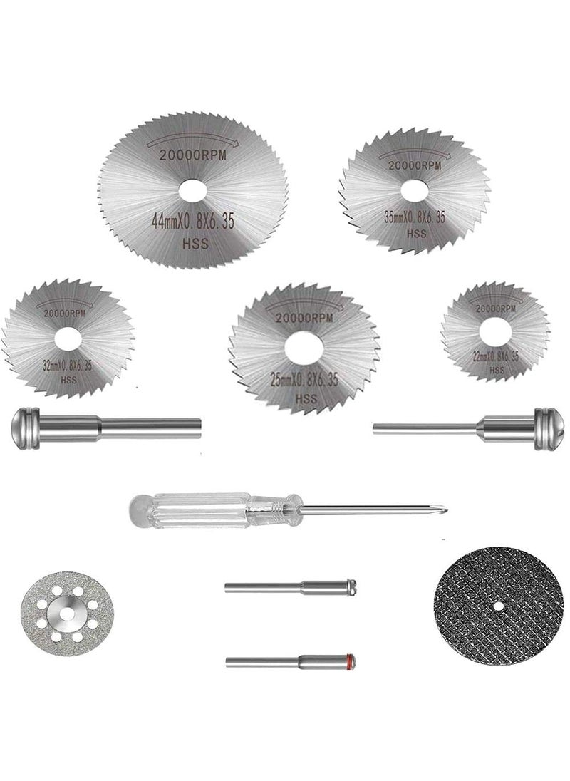 DIY Crafts DIY Crafts CTDIYHI43104 Diamond Cutting Wheel Cut Off Discs Coated Rotary Tools WMandrel 2225323544mm HSS Cutting Wheel Set WMandrel  - Image 1