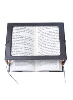 5X Magnifying screen for reading full page with LED lights, portable by hand or hanging on the neck or free standing, ideal for the visually impaired and the elderly, reading books and newspapers