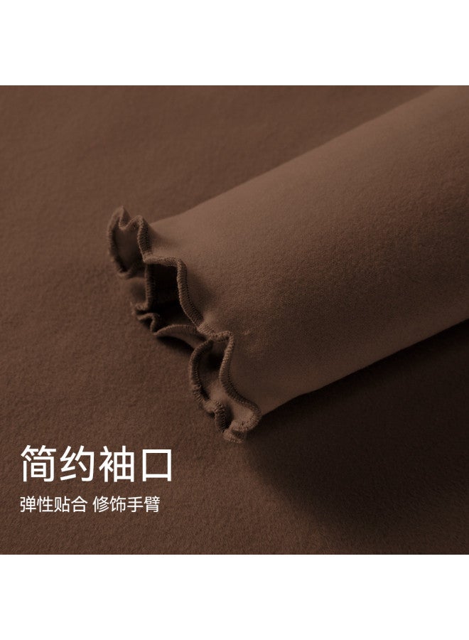 Flying in the snow Semi-high Neck Inner Layer Base Shirt Women's Autumn And Winter New Sweet Wood Ear Lace Slim Versatile Warm Top Ladies - Image 5