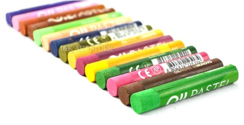 Mungyo Gallery Artists' Oil Pastels Set of 24 - Metallic 12 + Fluorescent 12 Coulurs - Image 3