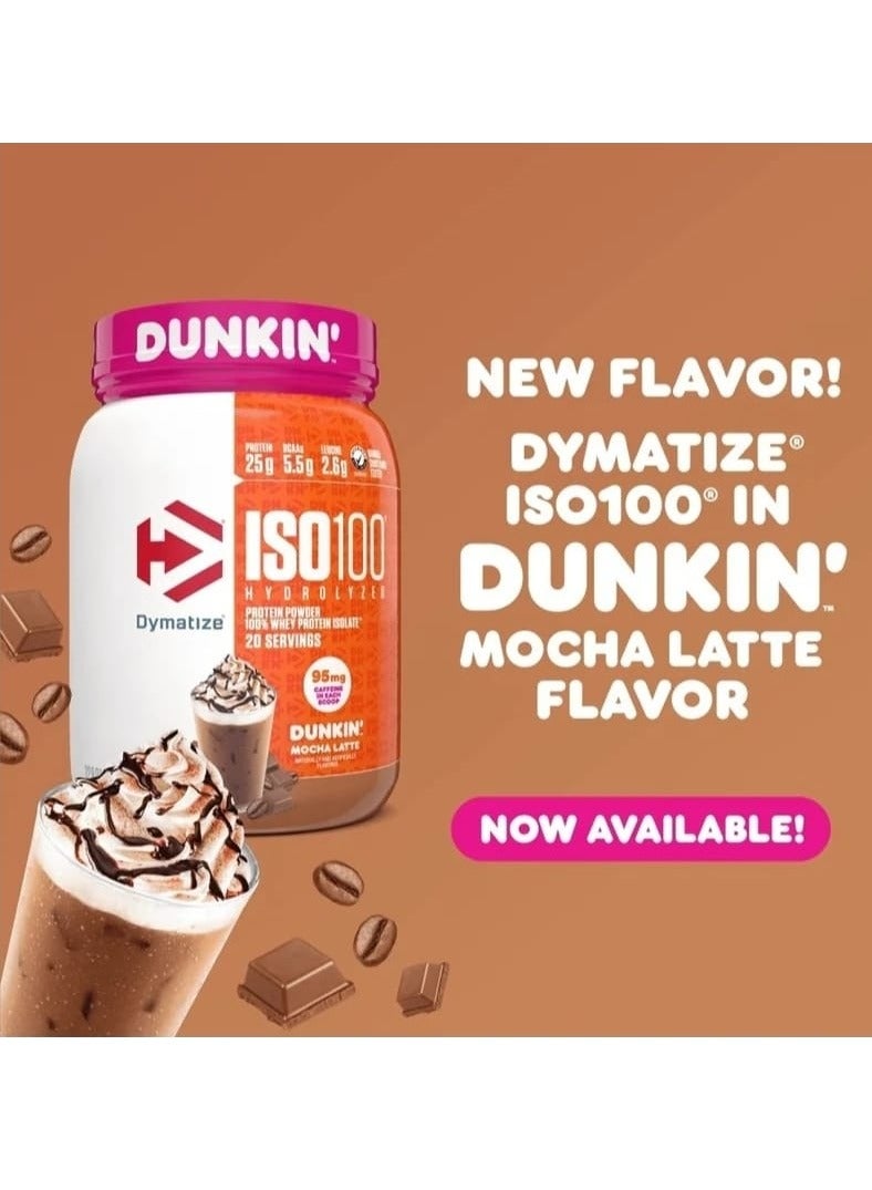 ديماتيز بروتين ايزو100 مصل الحليب المعزول 20 حصة دانكن موكا لاتيه - Image 2