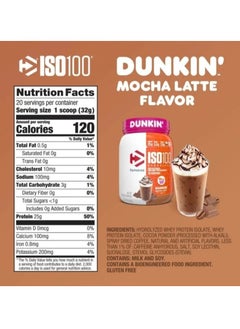 ISO 100 Whey Isolate Protein 20 Servings Dunkin Mocha Latte - pzsku/Z38EC17037CC24ED99462Z/45/_/1724775486/a551d7da-7036-49da-8caf-3681d1844096