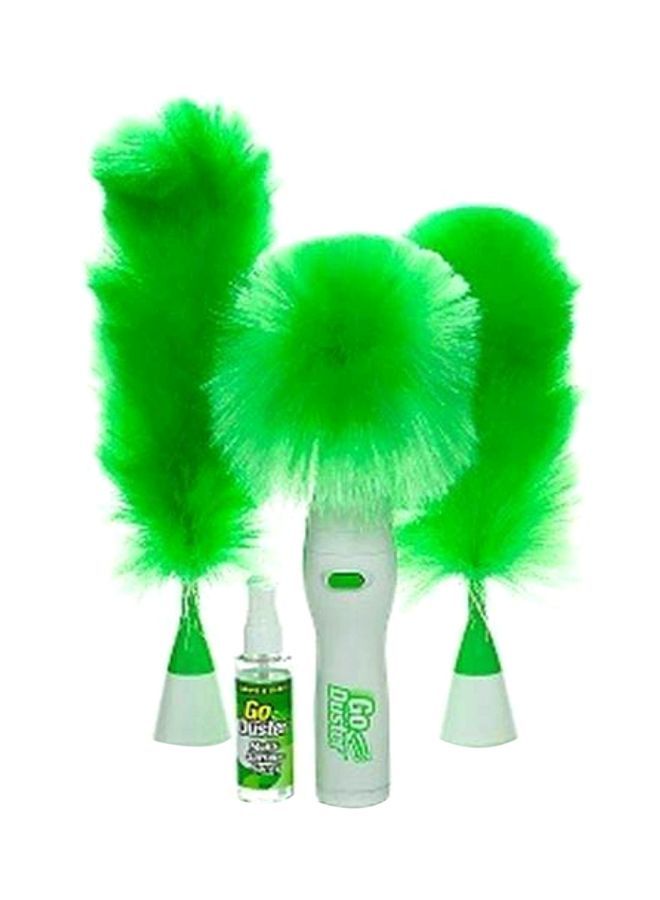 NIBEMINENT 3-Piece Duster Cleaner Brush Green/White