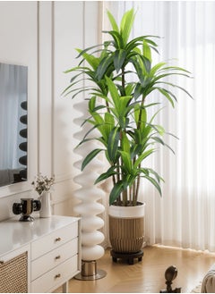 CIMIA Artificial Dracaena Tree.Five Sticks And 74 Leaves.Artificial Silk Tree for Home Office Living Room Decor Indoor.  - Image 2
