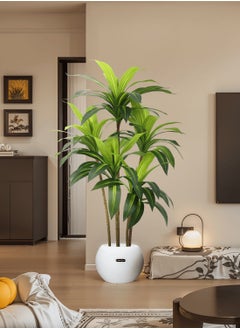 CIMIA Artificial Dracaena Tree.Five Sticks And 74 Leaves.Artificial Silk Tree for Home Office Living Room Decor Indoor.  - Image 3