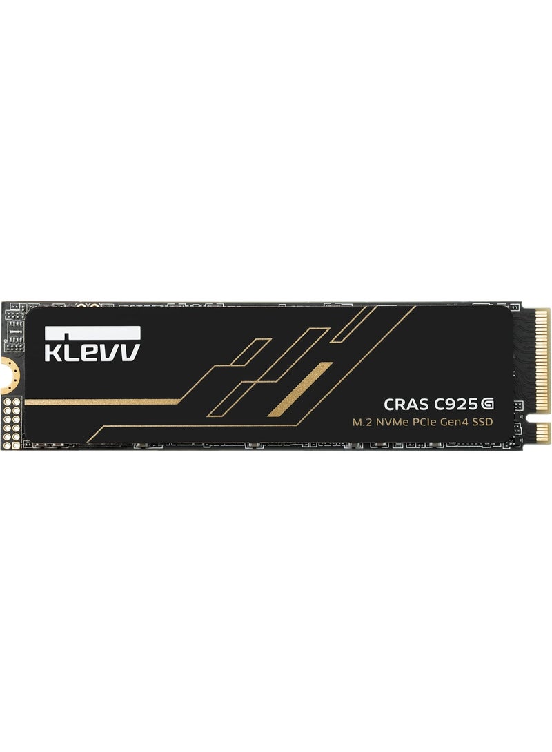 KLEVV CRAS C925G 1TB M.2 2280 NVMe PCIe Gen4x4 Laptop & Desktop Internal SSD Heatsink Included, up to 7400MB/s - Image 1