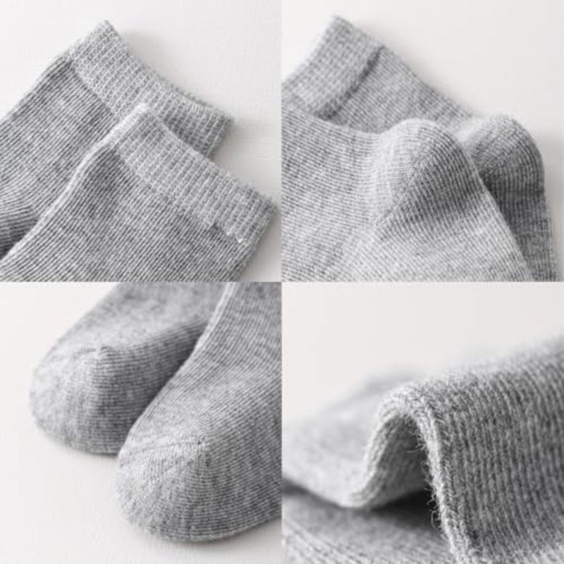 Baby boat socks 12 pairs, newborn boys and girls socks/, polyester-free, soft and skin-friendly, combed cotton - Image 3