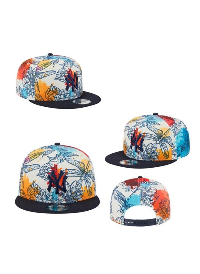 NEW ERA NEW ERA 9Fort New York Yankees American Hip Hop Baseball Hat Flat Edge Hat Sun Hat Pure Cotton Men's and Women's Street Dance Outdoor Sports Colors 