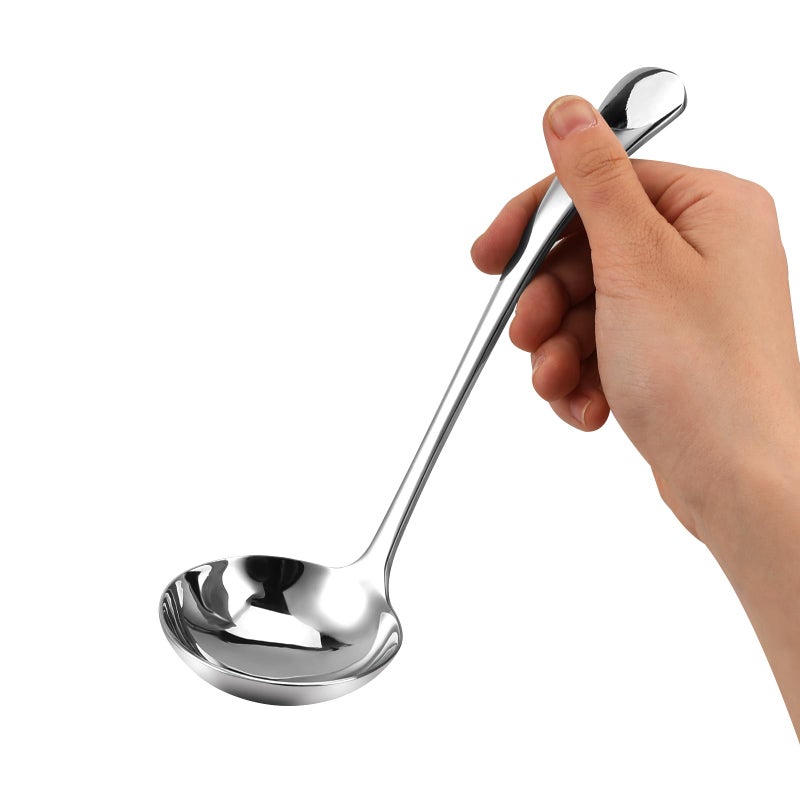 Hariendny Small Ladle 79 Inch Gravy Ladle 1810 Stainless Steel Sauce Ladle Silver Small Gravy Soup Ladle for Spooning Sauces or Gravies