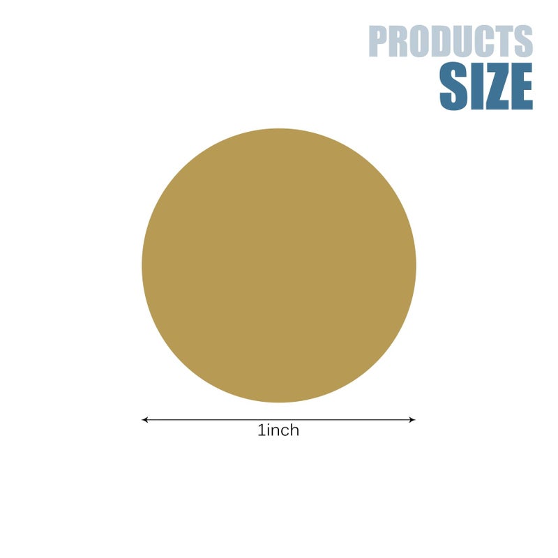 CHTUGEM 90 Pack Scratch Off Labels Stickers, 3 Sheets 1" Round Self-Adhesive Stickers for DIY Scratch Off Cards, Reward Cards, Party Favors (Gold) - Image 2