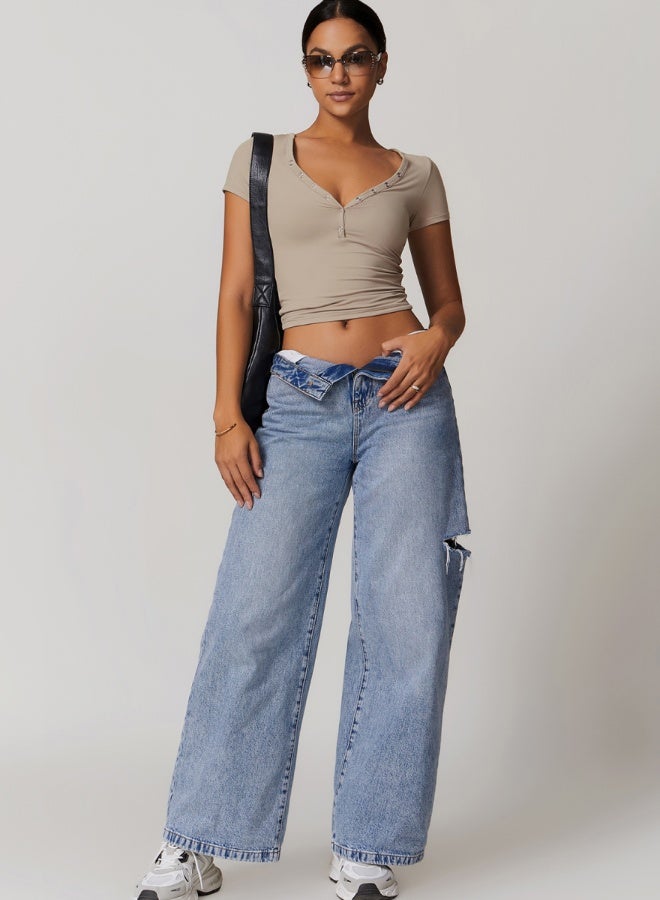 KAWN.YOGA Womens Crop Top Short Sleeves  - Image 4