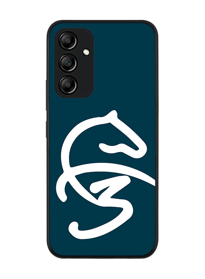 Stylizedd Rugged Black edge case for Samsung Galaxy A34 5G Slim fit Soft Case Flexible Rubber Edges Anti Drop TPU Gel Thin Cover - Faz3 Style Blue - Image 1