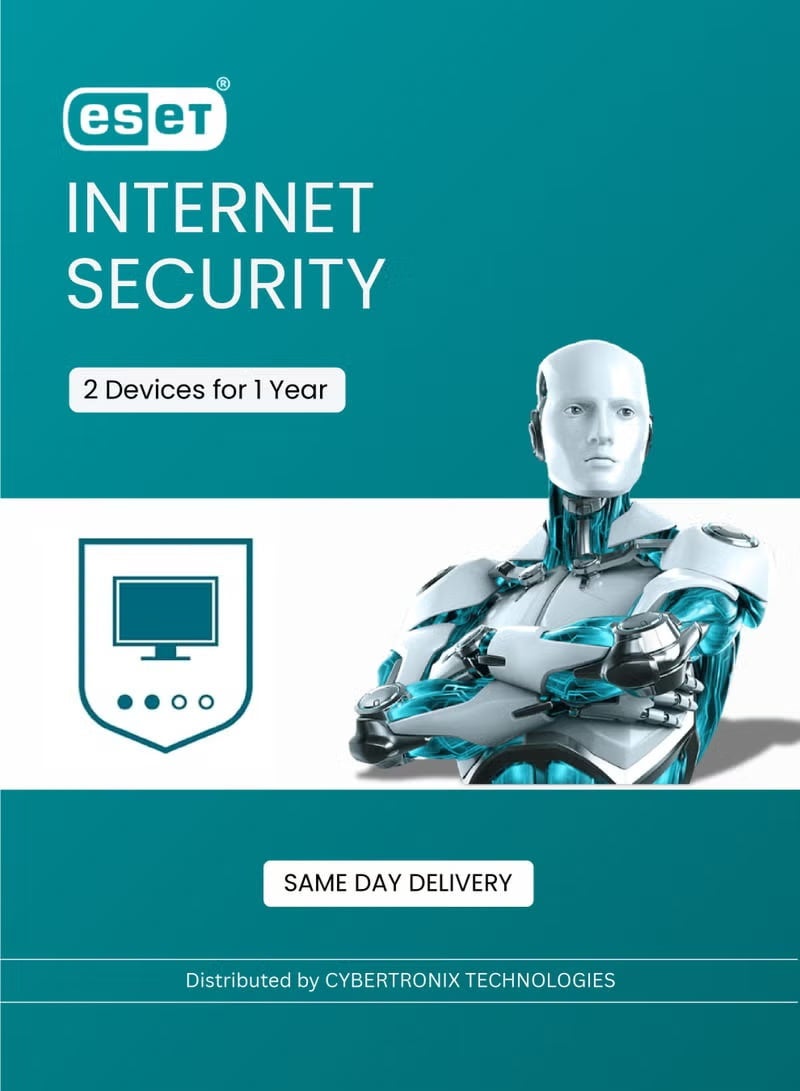 ESET NOD32 Internet Security | 2 Devices for 1 Year | Digital License | Same Day Delivery