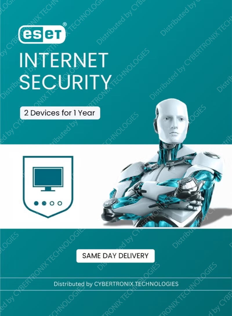 ESET NOD32 Internet Security | 2 Devices for 1 Year | Digital License | Same Day Delivery