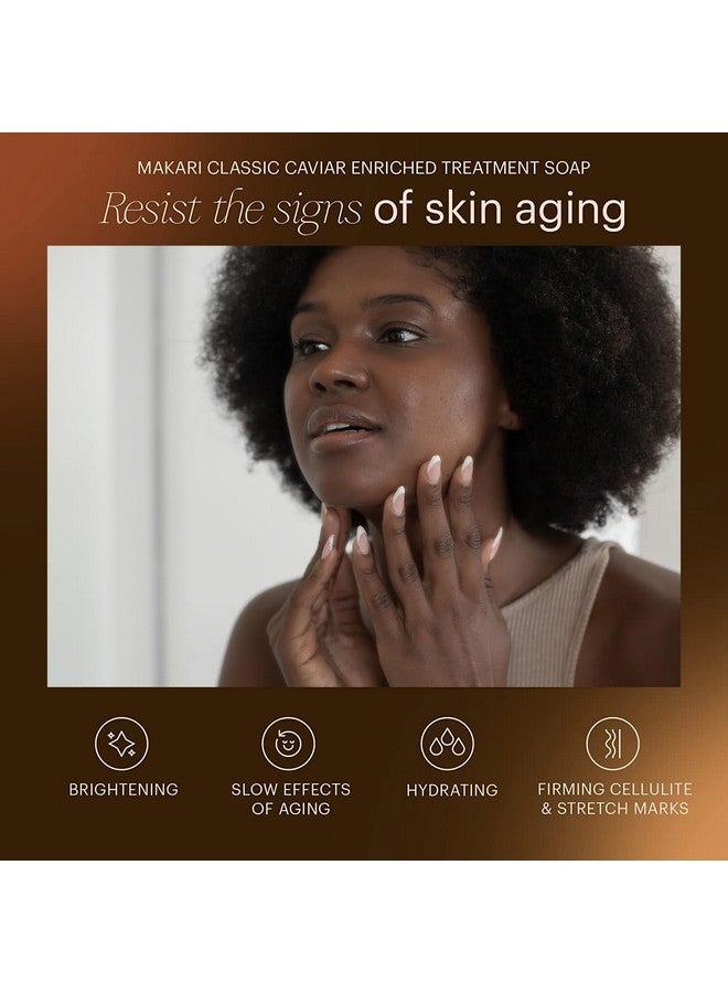 Makari Classic Caviar Enriched Treatment Soap 7.0 Oz - Moisturizing & Brightening Bar Soap For Face & Body - Anti-Aging Cleanser Combats Dryness, Dullness, Wrinkles & Blemishes - Image 3