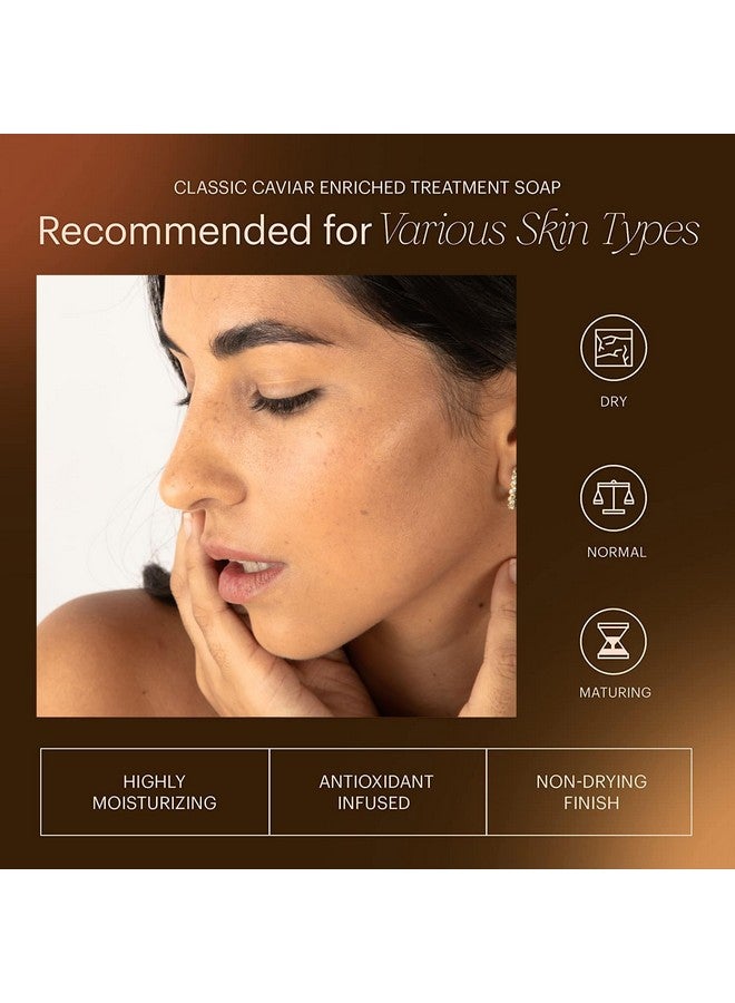 Makari Classic Caviar Enriched Treatment Soap 7.0 Oz - Moisturizing & Brightening Bar Soap For Face & Body - Anti-Aging Cleanser Combats Dryness, Dullness, Wrinkles & Blemishes - Image 4