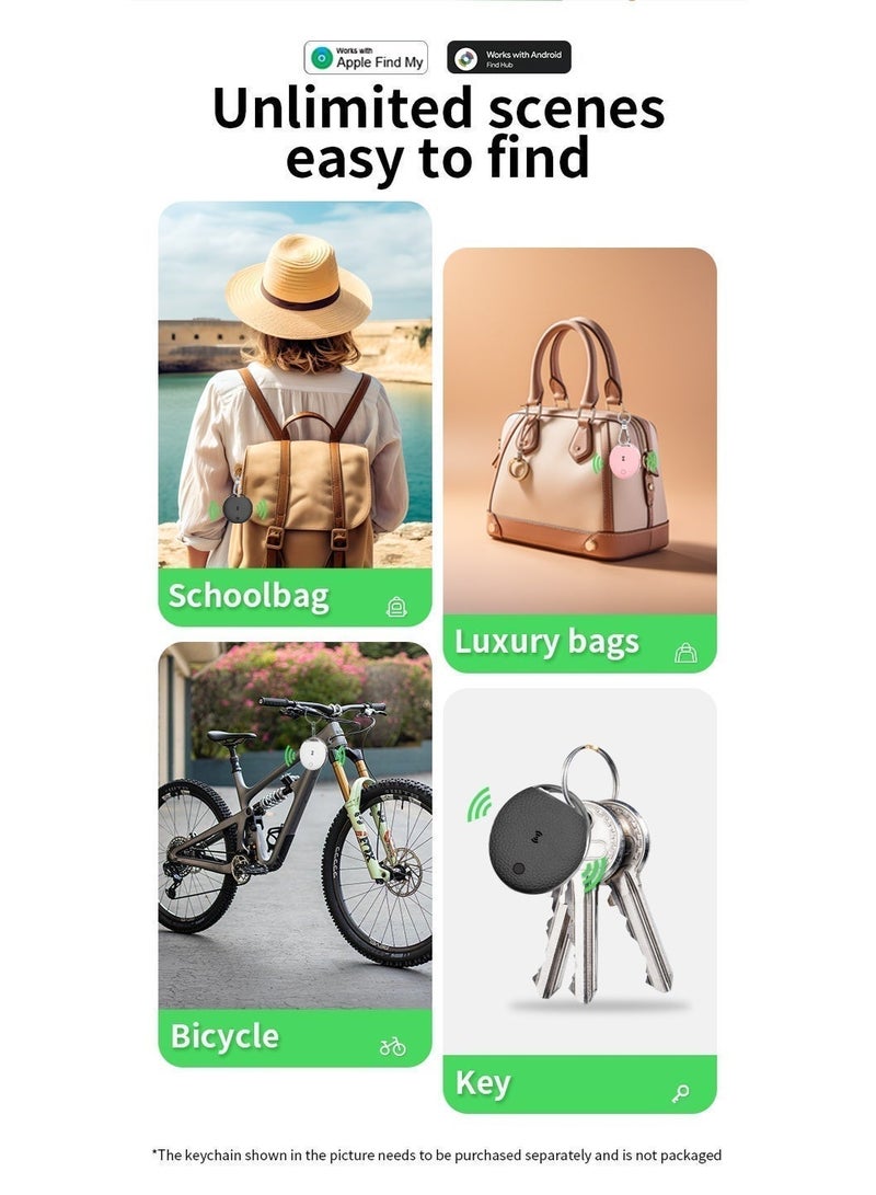 Airmez AirTags  Smart Tracker Work with Apple Find My (iOS)& Find Hub for Android Smart Tag Item Finders for Key, Luggage, Backpack - Image 4