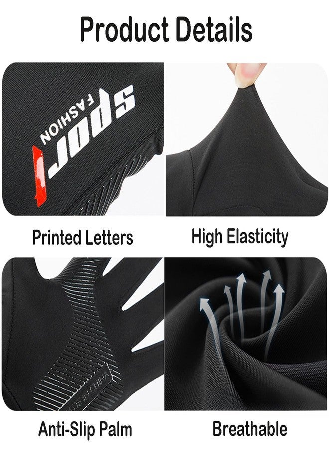 إيوهاك قفازات إيوهاك الرجالية للصيد، واقية من الأشعة فوق البنفسجية، قفازات صيفية بدون أصابع مانعة للانزلاق، مناسبة للقيادة والمشي لمسافات طويلة وركوب الدراجات - Image 2