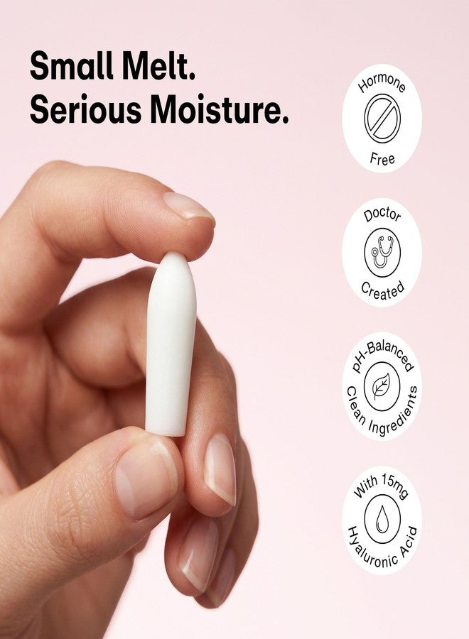 Joylux reliefHER Hydration Melts, Moisturizing Vaginal Suppositories with 15mg Hyaluronic Acid (3X More HA, Non-Hormonal, Supports Intimate Hydration, 10 Melts - Image 2