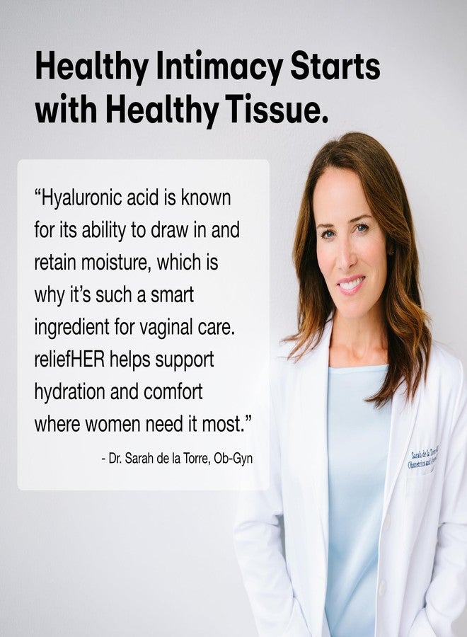 Joylux reliefHER Hydration Melts, Moisturizing Vaginal Suppositories with 15mg Hyaluronic Acid (3X More HA, Non-Hormonal, Supports Intimate Hydration, 10 Melts - Image 3