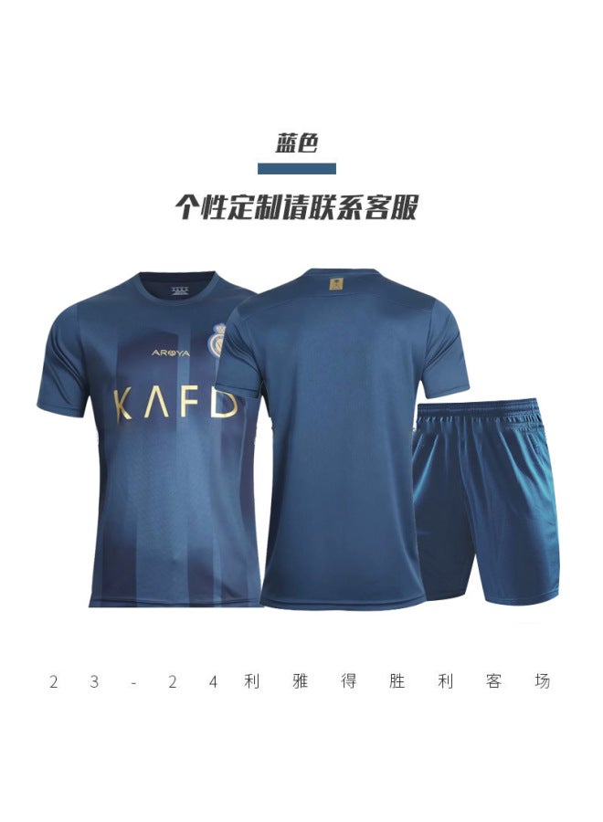 2324 Saudi Arabia Riyadh Victory Team Ronaldo Jersey No.7 Football Uniform Suit Men's Football Uniform Club Seal