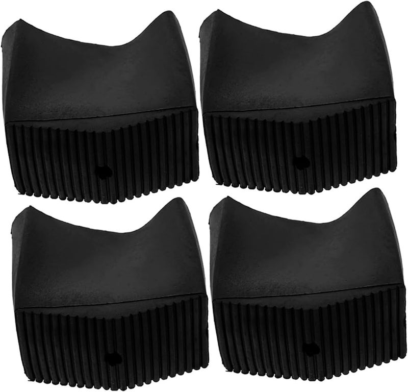 Anti Slip Rubber Ladder Feet Covers 4 Pcs Floor Protection Noise Reduction Pads - Image 2