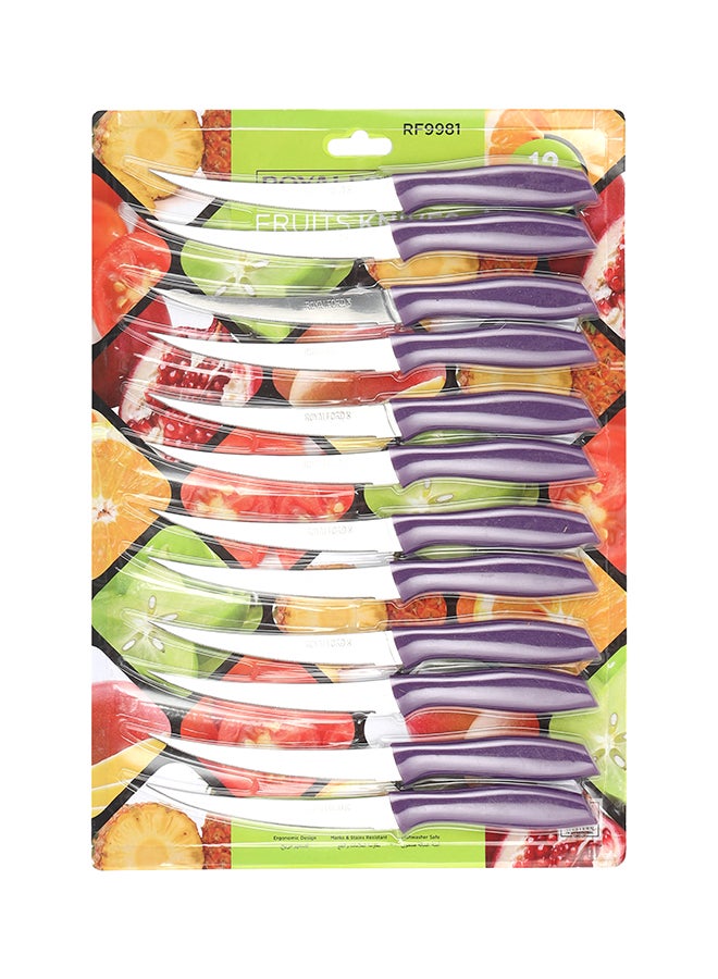 Royalford 12-Piece Fruit Knife Set Assorted color 26.3cm - Image 4