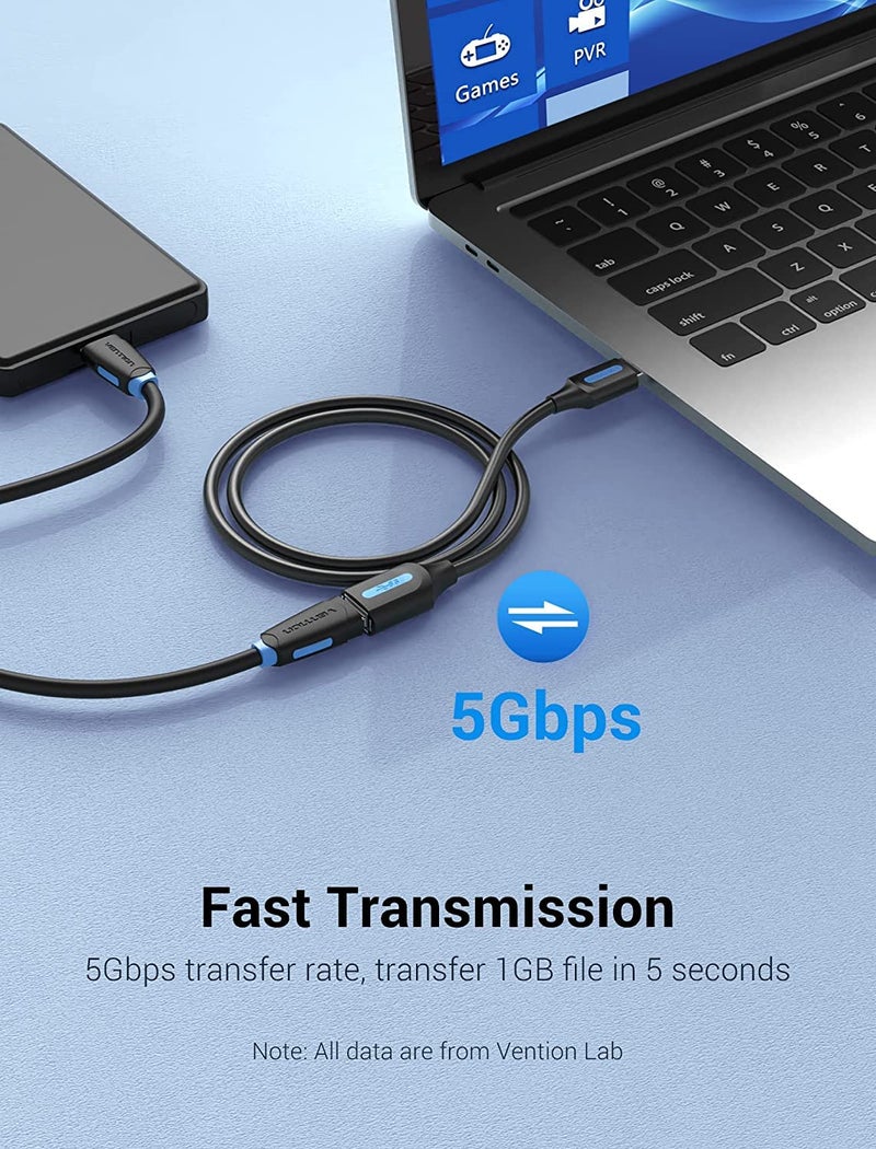 USB 3.0 Fast Data Transfer Cable Compatible with Printer, USB Keyboard, Flash Drive, Hard Drive, Mouse (USB 3.0 Extension, 0.5 Meter) - Image 4