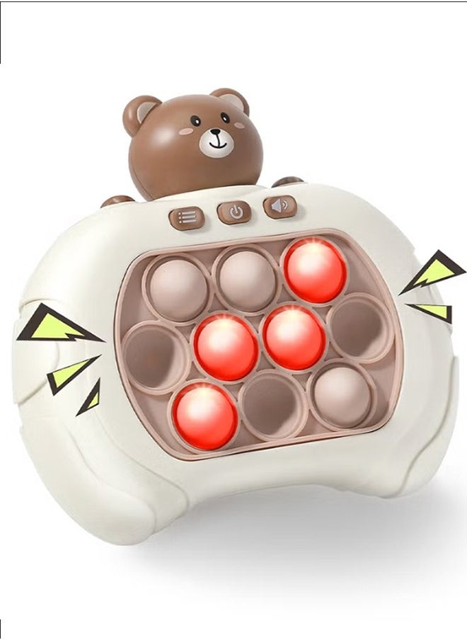 VOGMAX Electronic Push Pop Bubble Fidget Sensory Toy Quick Push Light Up Pop Game Fidget Toys for Adults and Kids with Lanyard,Puzzle Game Machine Birthday Gifts  - Image 1