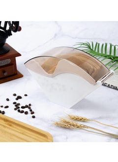 Beauenty Coffee Filter Paper Holder,Cone Filter Paper Box with Dustproof Coffee Filter Dispenser Container Storage Rack Dust Proof Countertop Dispenser Stand (white)  - Image 3