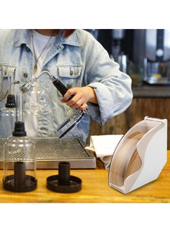Beauenty Coffee Filter Paper Holder,Cone Filter Paper Box with Dustproof Coffee Filter Dispenser Container Storage Rack Dust Proof Countertop Dispenser Stand (white)  - Image 5