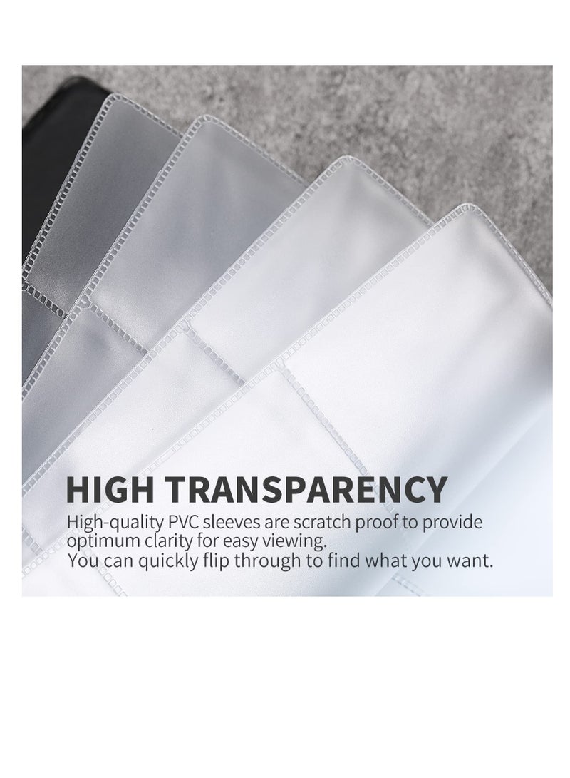 Captaintech Card Holder, 240 Cards Capacity Business Card Organizer, Portable Business Card Holders, Business Card Binder, Business Cards Book, Name Card Holder, Black - Image 5