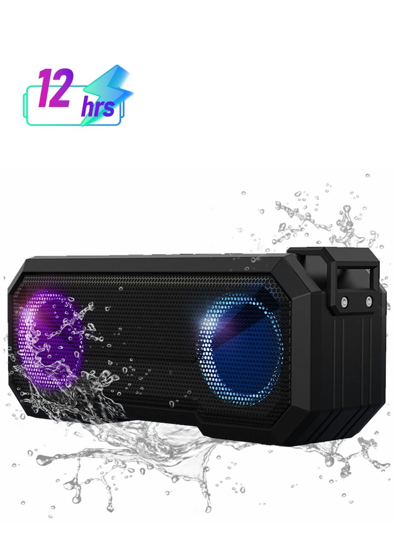 Excefore Portable Bluetooth Speaker,IPX7 Waterproof Wireless Speaker with 16W Loud Stereo Sound, Outdoor Speakers with Bluetooth 5.0, 12H Playtime - Image 1