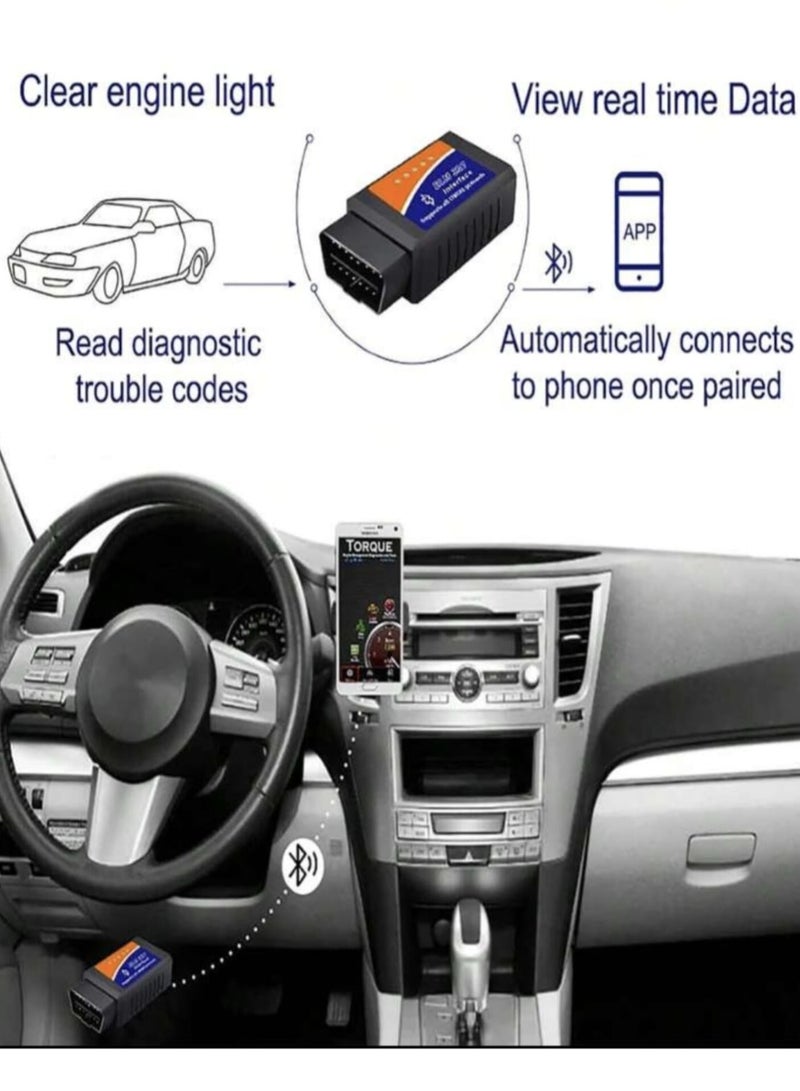 Generic Tool That Scans Cars and Performs BOD2 Elm327 V2.1Testing Without the Need for a Car Expert to Detect Errors and Scan the Machine Tag  - Image 1