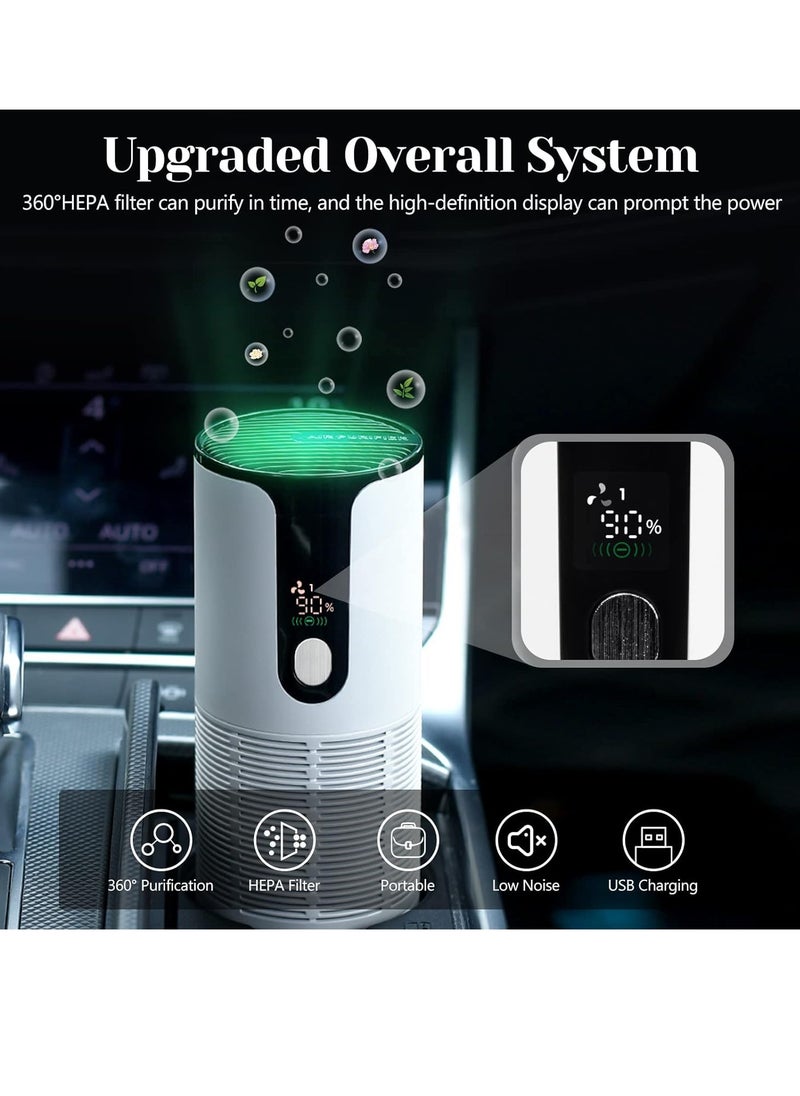 Furtey Mini Air Purifier Silent Display Rechargeable Portable Suitable for Cars Home and Office  - Image 4