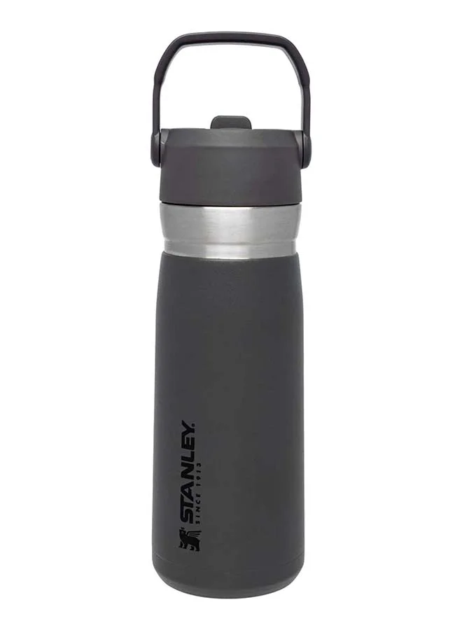 Stanley Stanley IceFlowâ„¢  Flip Straw Water Bottle 0.65L / 22OZ Charcoal â€“ Leakproof | Stainless Steel Water Bottle with Flip Straw | BPA FREE | Easy to Carry | Dishwasher safe | Lifetime Warranty
