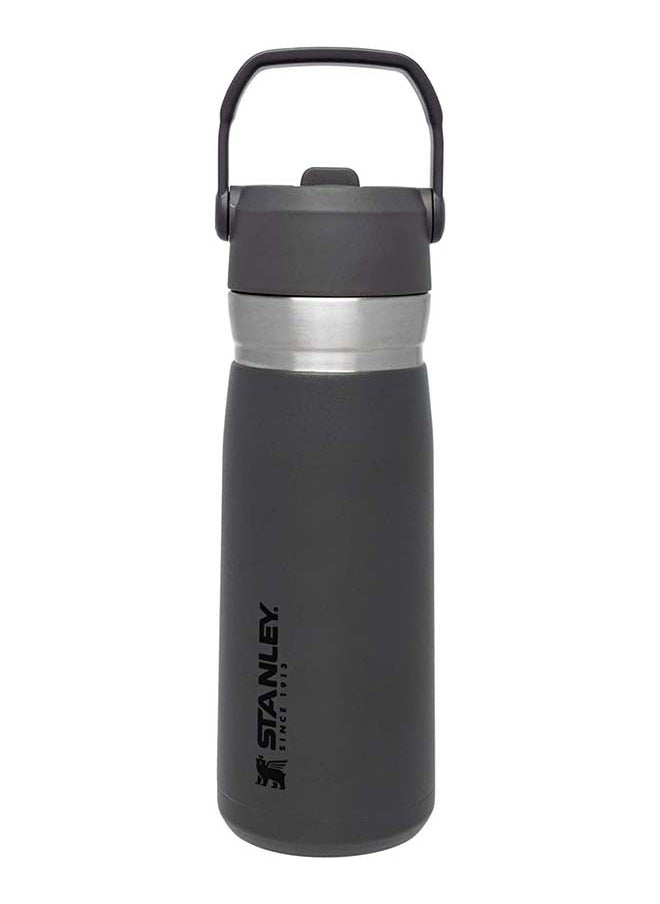 Stanley - Stanley IceFlowâ„¢  Flip Straw Water Bottle 0.65L / 22OZ Charcoal â€“ Leakproof | Stainless Steel Water Bottle with Flip Straw | BPA FREE | Easy to Carry | Dishwasher safe | Lifetime Warranty - Image 1
