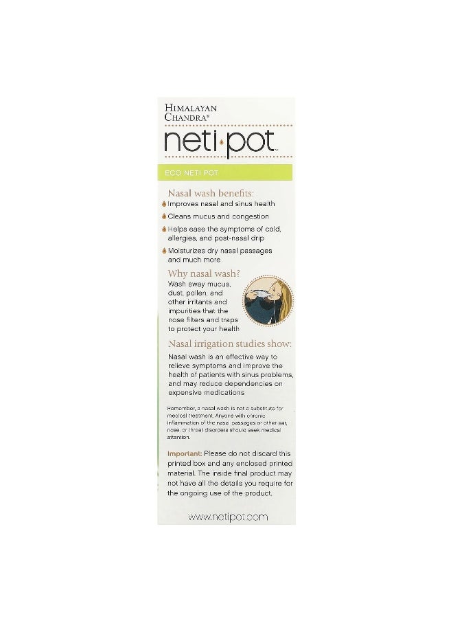 Himalayan Chandra Himalayan Chandra, Eco Neti Pot, 1 Count  - Image 2