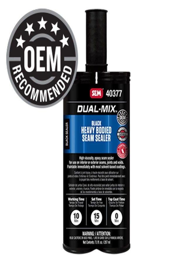 SEM 40377 Black Heavy Bodied Seam Sealer - 7 oz. - Image 1