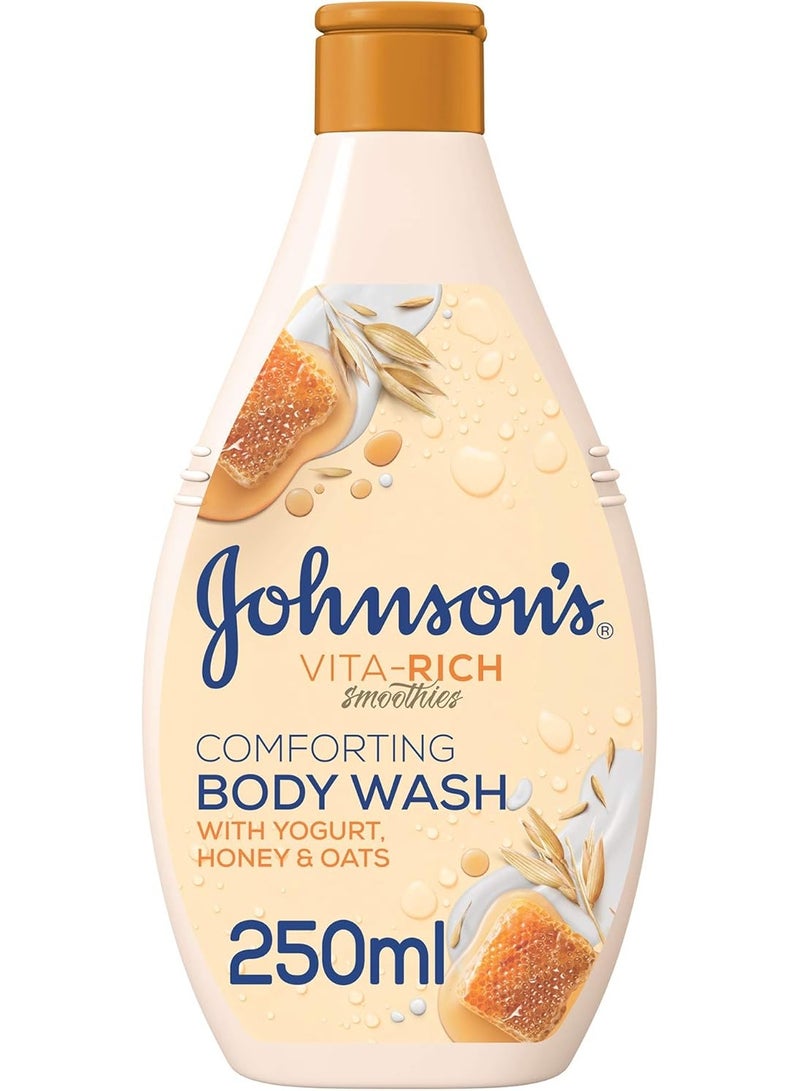 Johnson's Vita-Rich Smoothies Comforting Body Wash With Yogurt Honey & Oats 250 ML 250ml - Image 1