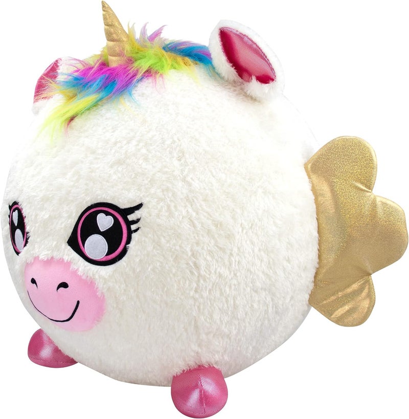 Biggies Unicorn Inflatable Plush Toy, Giant Soft Squishy Fantasy Animal with Pump, Mystery Box Surprise, Huggable Reusable Plush Ball, Fun Gift for Kids Ages 3–10 – Eolo Collectible - Image 2