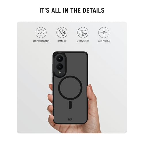 DailyObjects Polycarbonate Nimbus 2.0 Magnetic Protective Cover Compatible with Samsung Galaxy S25 Edge |Body Protection | Scratch Resistant|Precise Cutouts & Modern Design|Wireless Charging - Black - Image 4