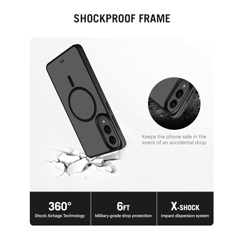 DailyObjects Polycarbonate Nimbus 2.0 Magnetic Protective Cover Compatible with Samsung Galaxy S25 Edge |Body Protection | Scratch Resistant|Precise Cutouts & Modern Design|Wireless Charging - Black - Image 5