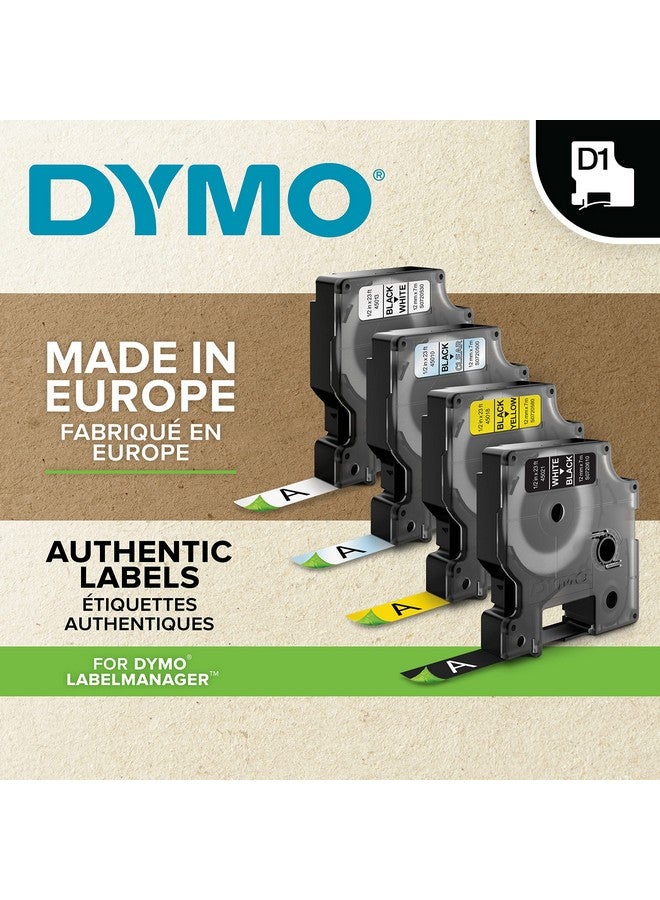 DYMO Authentic D1 Labels, Black Print on White Tape, 24mm x 7m, Self-Adhesive Labels for LabelManager & MobileLabeler Label Printers - Image 4