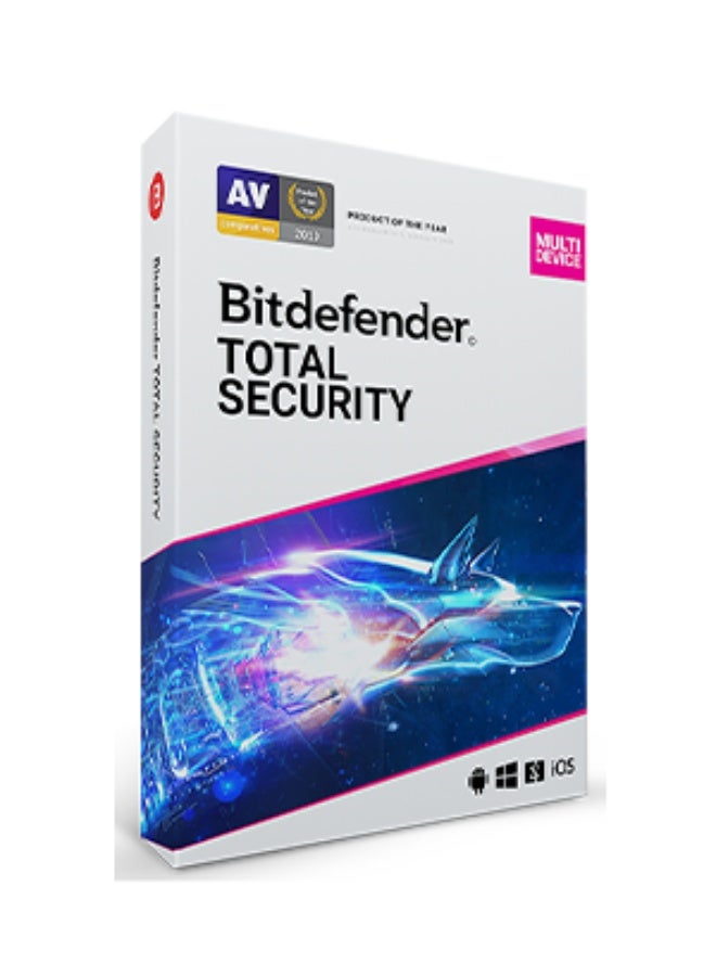 Bitdefender Total Security، ترخيص رقمي لخمسة أجهزة لمدة عامين | برنامج مكافحة فيروسات لأنظمة Windows و macOS و Android و iOS | الشرق الأوسط