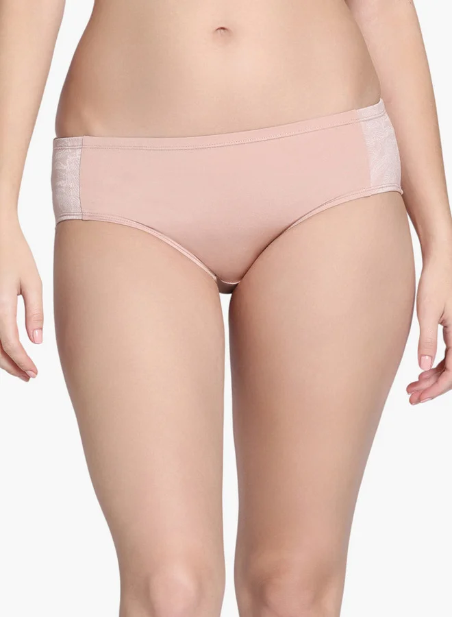 zivame Zivame Panelled Bikini Briefs with Elasticated Waistband